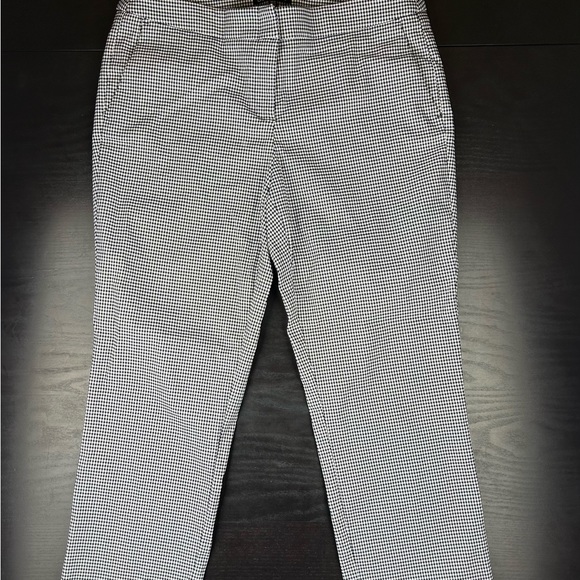 Dalia Checkered dress pants, 3/4 length, women’s size 10, black and white - Picture 11 of 13